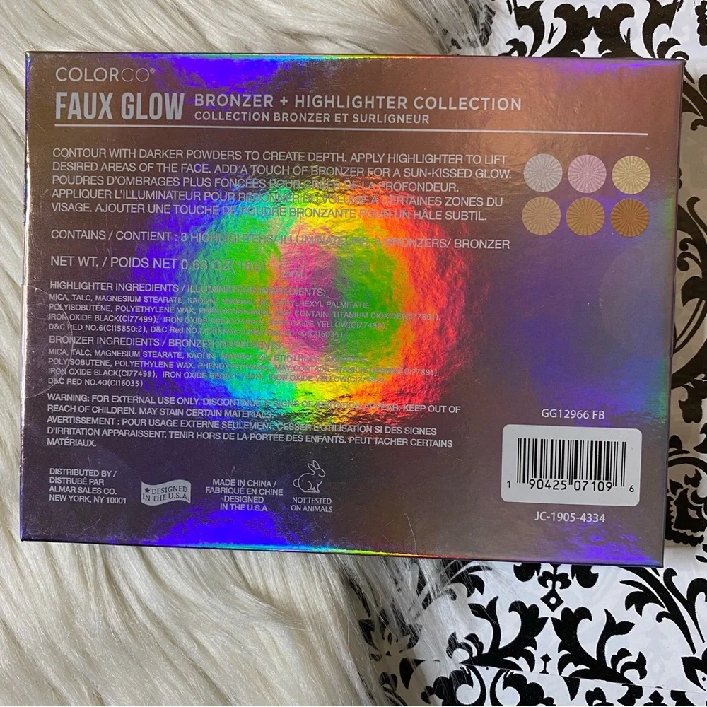 NWT Colorco discontinued Faux Glow bronzer highlighter collection makeup palette